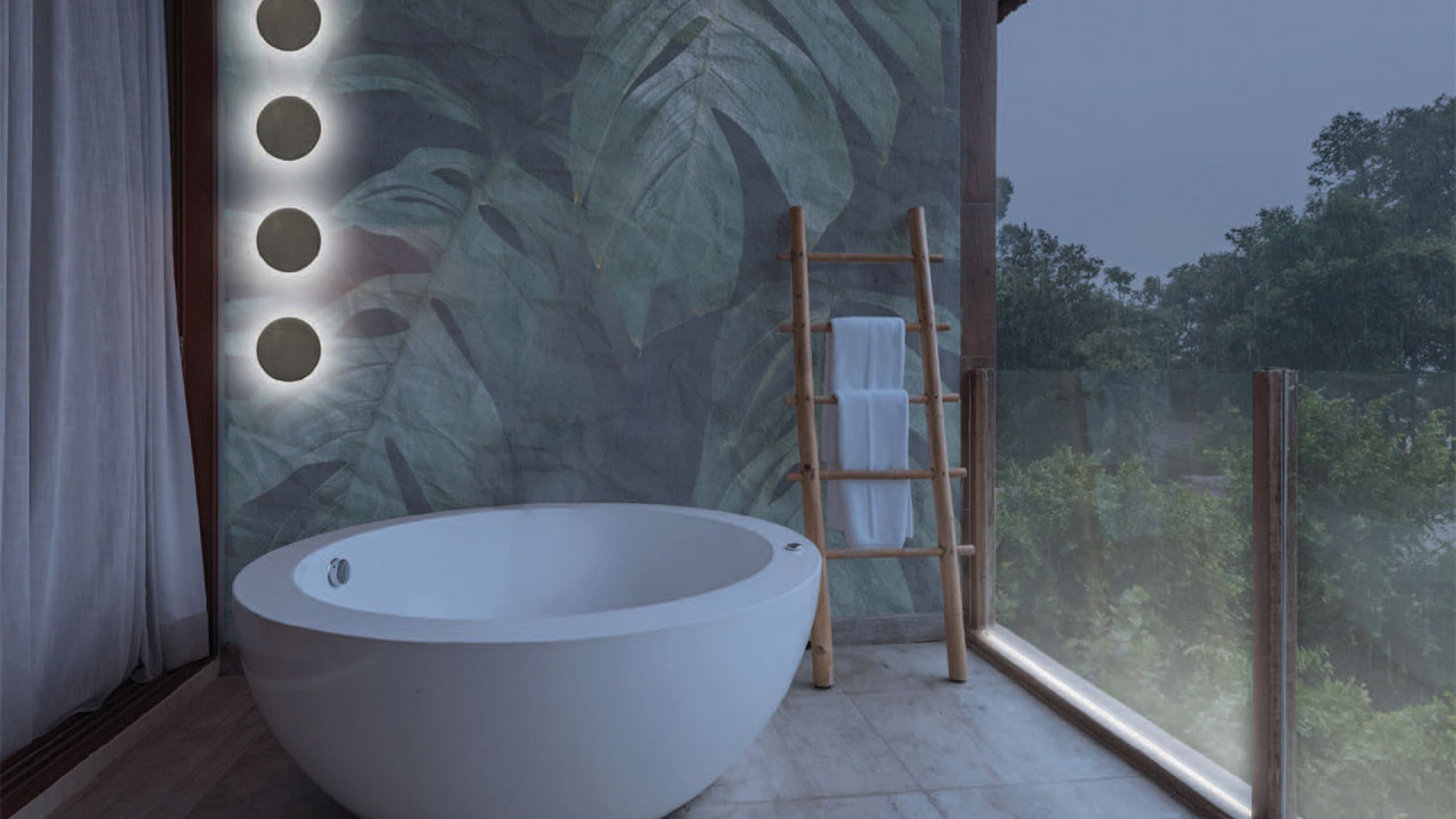 Foto How to illuminate your home: bathroom